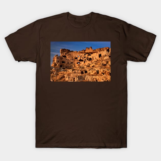 The old troglodyte settlement of Cavusin- Cappadocia T-Shirt by Cretense72